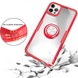 TPU+PC чехол Deen CrystalRing for Magnet (opp) для Apple iPhone 12 Pro Max (6.7") Бесцветный / Красный