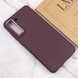 TPU чехол Bonbon Metal Style для Samsung Galaxy S24 Бордовый / Plum