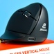 Беспроводная вертикальная мышь JEQANG JW-583 2.4G Black