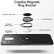 TPU чехол Deen ColorRing под магнитный держатель (opp) для OnePlus 7 Черный / Черный