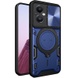 Ударопрочный чехол Bracket case with Magnetic для Xiaomi Poco M5 Blue