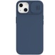 Силиконовая накладка Nillkin Camshield Silky Magnetic для Apple iPhone 14 (6.1") Синий