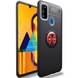 TPU чохол Deen ColorRing під магнітний тримач (opp) для Samsung Galaxy M30s / M21, Черный / Красный