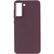 TPU чехол Bonbon Metal Style для Samsung Galaxy S24 Бордовый / Plum