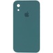 Чохол Silicone Case Square Full Camera Protective (AA) для Apple iPhone XR (6.1"), Зелений / Pine green