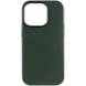 Шкіряний чохол Leather Case (AA Plus) with MagSafe для Apple iPhone 13 Pro Max (6.7"), Shirt Green