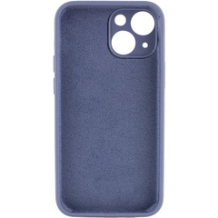 Чехол Silicone Case Full Camera Protective (AA) NO LOGO для Apple iPhone 13 (6.1") Серый / Lavender Gray