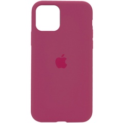 Чехол Silicone Case Full Protective (AA) для Apple iPhone 11 Pro Max (6.5") Красный / Rose Red
