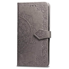 Кожаный чехол (книжка) Art Case с визитницей для Meizu M6 Note Серый