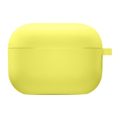 Силіконовий футляр з мікрофіброю для навушників Airpods Pro 2, Жовтий / Bright Yellow