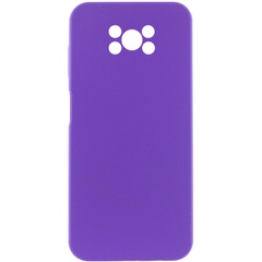Чехол Silicone Cover Lakshmi Full Camera (AAA) для Xiaomi Poco X3 NFC / Poco X3 Pro Фиолетовый / Amethyst