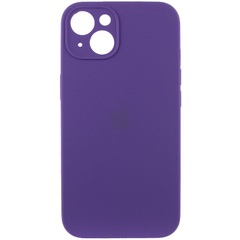 Чехол Silicone Case Full Camera Protective (AA) для Apple iPhone 14 (6.1") Фиолетовый / Amethyst