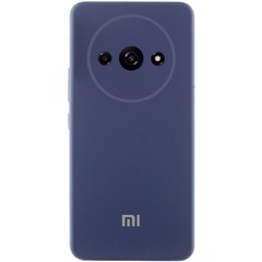 Чехол Silicone Cover Lakshmi Full Camera (AAA) with Logo для Xiaomi Redmi A3 Темно-синий / Midnight blue