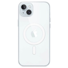 TPU чехол Clear Case with Magnetic safe для Apple iPhone 14 (6.1") Бесцветный (прозрачный)