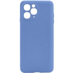 Силиконовый чехол Candy Full Camera для Apple iPhone 11 Pro (5.8") Голубой / Mist blue