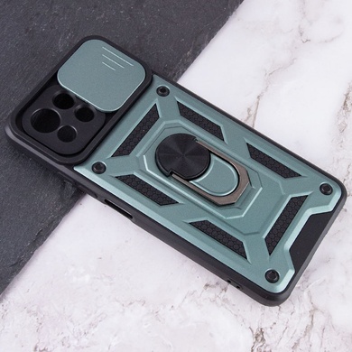 Ударопрочный чехол Camshield Serge Ring для Xiaomi Mi 11 Lite Зеленый