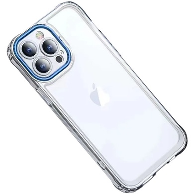 TPU+PC чехол ColorCam для Apple iPhone 14 Pro (6.1") Прозрачный / Синий