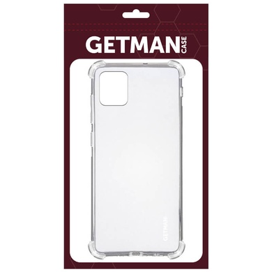 TPU чохол GETMAN Ease logo посилені кути для Samsung Galaxy Note 10 Lite (A81), Безбарвний (прозорий)