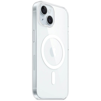 TPU чехол Clear Case with Magnetic safe для Apple iPhone 14 (6.1") Бесцветный (прозрачный)