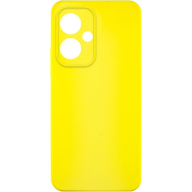 Чохол Silicone Cover Lakshmi Full Camera (AA) для Xiaomi Redmi 13 4G / Poco M6 4G, Жовтий / Flash