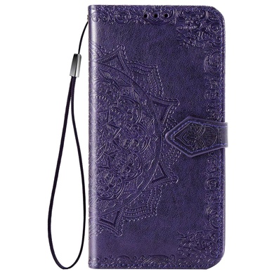Кожаный чехол (книжка) Art Case с визитницей для Realme 6 Фиолетовый