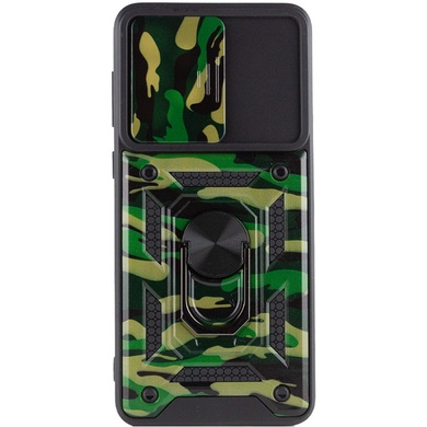 Ударопрочный чехол Camshield Serge Ring Camo для Samsung Galaxy A04 Зеленый / Army Green