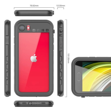 Водонепроникний чохол Shellbox для Apple iPhone 7/ 8 / SE (2020), Чорний