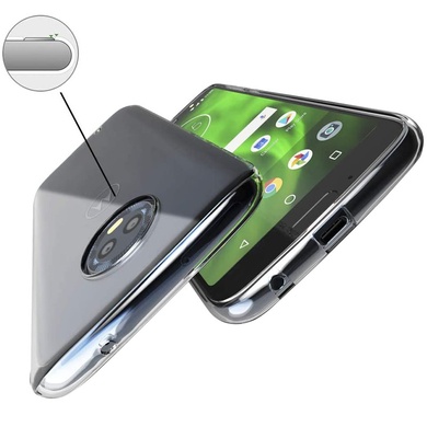 TPU чохол Epic Transparent 1,0mm для Motorola Moto G6, Безбарвний (прозорий)
