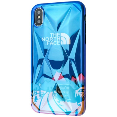 Силиконовый Print case The North Face Rhombus для Apple iPhone X / XS (5.8") Blue