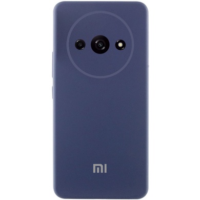 Чохол Silicone Cover Lakshmi Full Camera (AAA) with Logo для Xiaomi Redmi A3, Темно-синій / Midnight blue