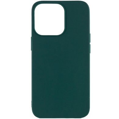 Силиконовый чехол Candy для Apple iPhone 14 Pro (6.1") Зеленый / Forest green