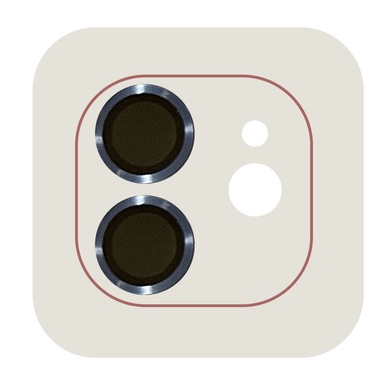 Защитное стекло Metal Classic на камеру (в упак.) для Apple iPhone 12 / 12 mini / 11 Синий / Blue