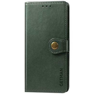 Кожаний чехол книжка GETMAN Gallant (PU) для Samsung Galaxy A71, Зелений