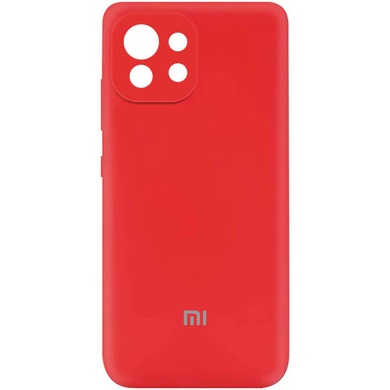 Чохол Silicone Cover My Color Full Camera (A) для Xiaomi Mi 11 Lite, Червоний / Red