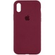 Чохол Silicone Case Full Protective (AA) для Apple iPhone XS Max (6.5 "), Бордовый / Plum