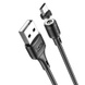 Дата кабель Hoco X52 "Sereno magnetic" USB to MicroUSB (1m), Чорний