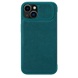 Кожаный чехол (книжка) Nillkin Qin Pro Plain Camshield для Apple iPhone 14 (6.1") Зеленый