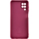 Чехол Silicone Cover Lakshmi Full Camera (AA) для Samsung Galaxy A12 Бордовый / Marsala