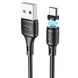 Дата кабель Hoco X52 "Sereno magnetic" USB to MicroUSB (1m), Чорний