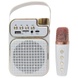 Bluetooth колонка JEQANG JB-718 Mini BT+KTV с микрофоном White
