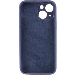 Чехол Silicone Case Full Camera Protective (AA) NO LOGO для Apple iPhone 13 (6.1") Темно-синий / Midnight blue