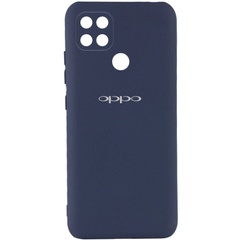 Чехол Silicone Cover My Color Full Camera (A) для Oppo A15s / A15 Синий / Midnight blue