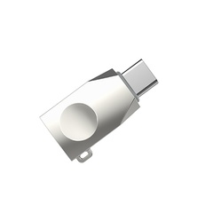 Переходник Hoco UA9 USB OTG to Type-C Стальной