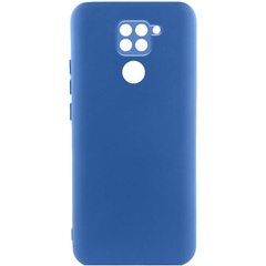 Чохол TPU GETMAN Liquid Silk Full Camera для Xiaomi Redmi Note 9 / Redmi 10X, Синій / Navy Blue