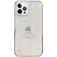 TPU + Glass чохол Aurora Space для Apple iPhone 12 Pro / 12 (6.1 "), Радуга