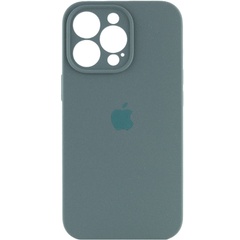 Чехол Silicone Case Full Camera Protective (AA) для Apple iPhone 15 Pro Max (6.7") Зеленый / Pine green