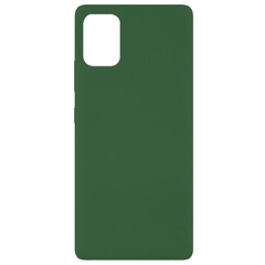 Чехол Silicone Cover Full without Logo (A) для Xiaomi Mi 10 Lite Зеленый / Dark green