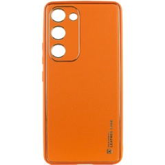 Кожаный чехол Xshield для Samsung Galaxy S23 Оранжевый / Apricot