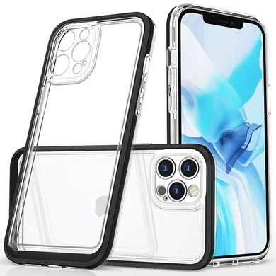 TPU+PC чохол Clear 360 для Apple iPhone 13 Pro (6.1"), Чорний