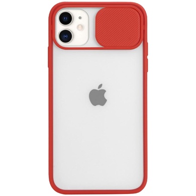 Чохол Camshield mate TPU зі шторкою для камери для Apple iPhone 11 (6.1 "), Червоний